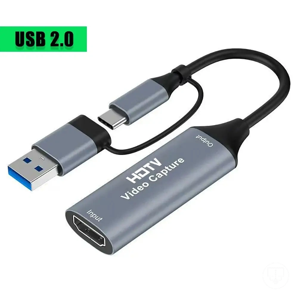 Capturadora de vídeo HDMI USB para grabación de consola y TV