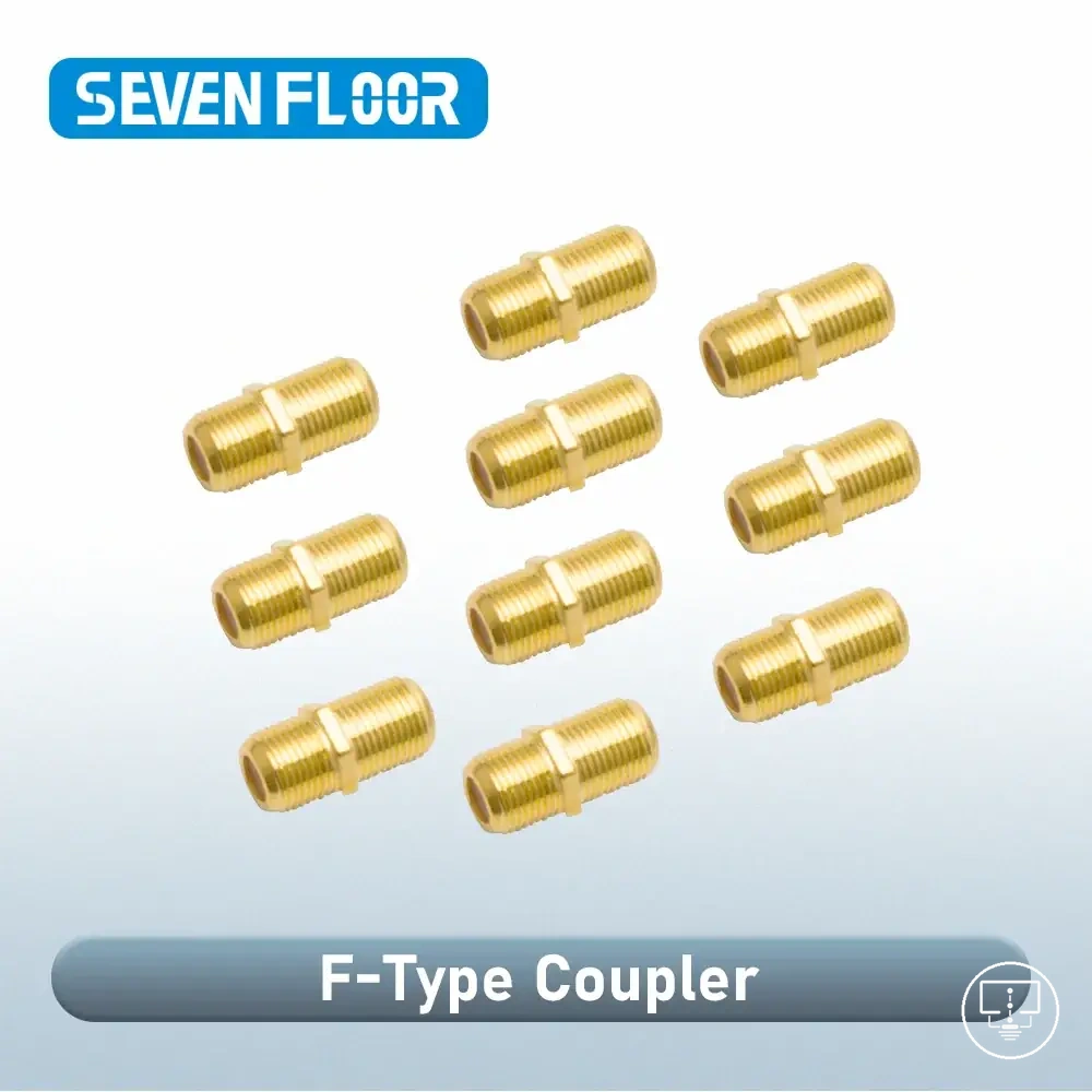 Set de connecteurs pour câble coaxial avec adaptateurs femelle vers femelle