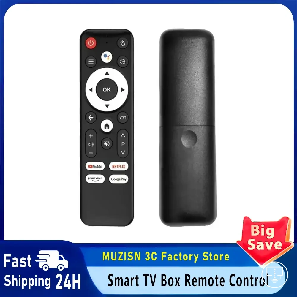 Controle Bluetooth por voz de reposição para dispositivos Smart TV Box
