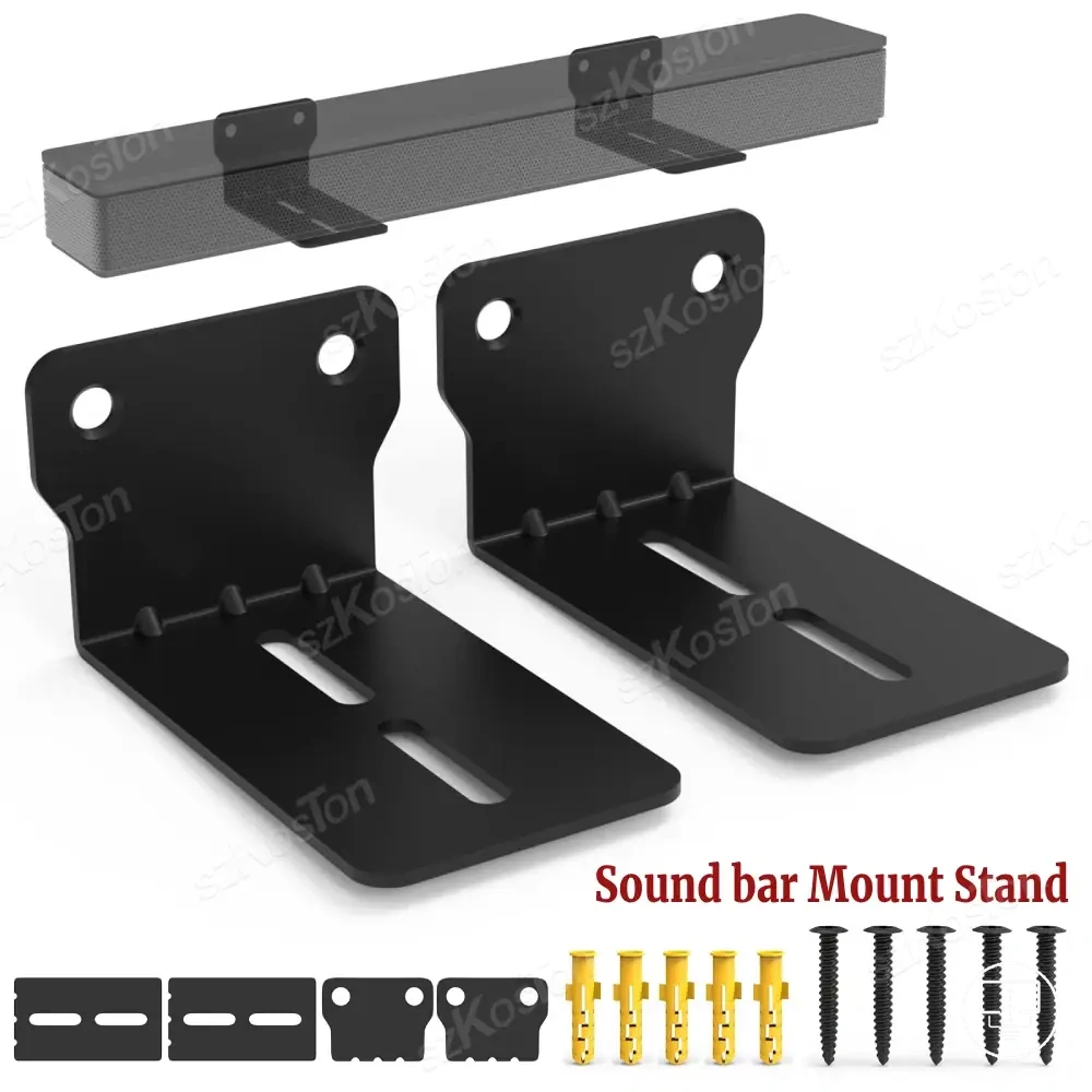 Suportes de parede universais para montar soundbar sob a TV